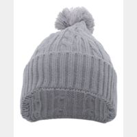 Cable Knit Pom-Pom Beanie Thumbnail