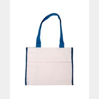 Cotton Gusset Accent Box Tote Bag Thumbnail