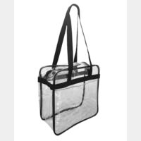 Clear Tote with Zippered Top Thumbnail