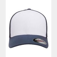 Adult Adjustable White-Front Panel Trucker Cap Thumbnail