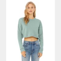 Ladies' Cropped Fleece Crew Thumbnail