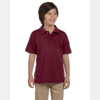 Youth 6 oz. Ringspun Cotton Piqué Short-Sleeve Polo T-Shirt Thumbnail