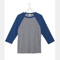 Bella+Canvas Unisex 3/4-Sleeve Baseball T-Shirt Thumbnail