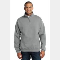 NuBlend ® 1/4 Zip Cadet Collar Sweatshirt Thumbnail